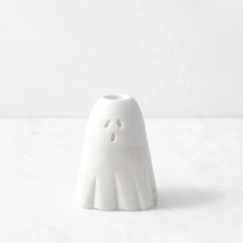 Williams Sonoma Be Home Figural Ghost Taper Holders Set of 2